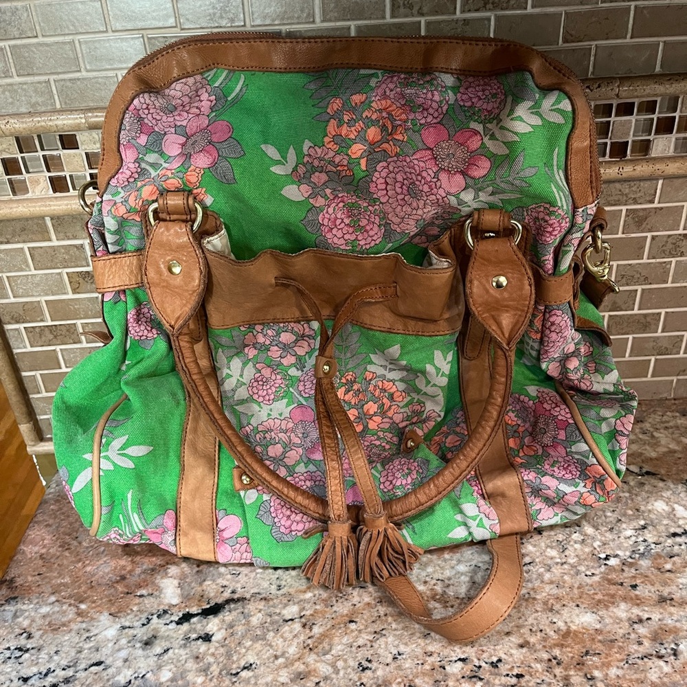 Anthropologie // Lucky Penny Floral Bag